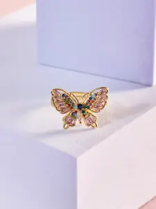 SALTY Butterfly Charm Finger Ring
