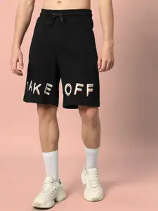 WEARDUDS Me Take Off Printed Relaxed Fit Pure Cotton Shorts