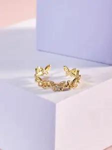 SALTY Gold-Plated Daiquiri Dreams Adjustable Ring
