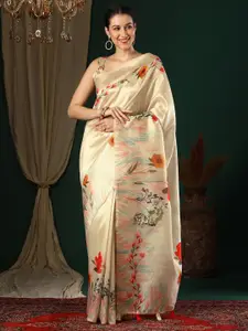 Anouk Floral Printed Art Silk Saree