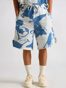 THE CLOTHING FACTORY Men Abstract Printed Cotton Shorts