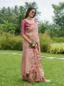 Ishin Floral Embroidered Sambalpuri Saree