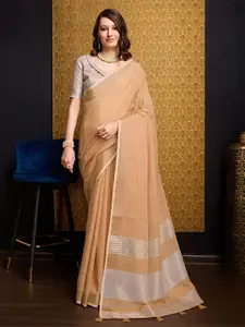 Anouk Peach Ethnic Zari Saree