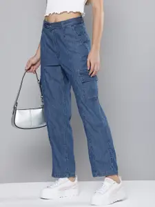 Levis Women Pure Cotton 94 Baggy Fit Light Fade Jeans