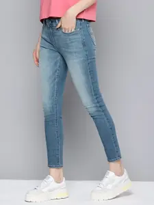 Levis Women 711 Skinny Fit Heavy Fade Stretchable Jeans