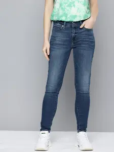 Levis Women 711 Skinny Fit Light Fade Stretchable Jeans