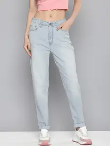 Levis Women Relaxed Fit High-Rise Light Fade Stretchable Jeans