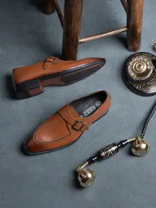 Alberto Torresi Men Leather Formal Monk Shoes