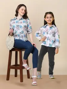 Maaesa Regular Fit Floral Opaque Printed Cotton Casual Shirt