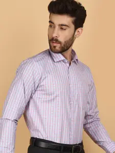 V-Mart Micro Checks Opaque Cotton Formal Shirt