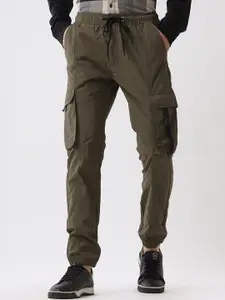 WROGN Men Mid-Rise Cargo Style Jogger