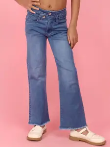 V-Mart Girls Straight Fit Light Fade Jeans