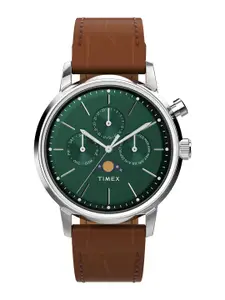 Timex Men Marlin Textured Dial & Leather Straps Analogue Watch TW2W51000UJ