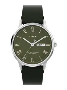 Timex Waterbury Men Dial & Leather Straps Round Analogue Watch TW2W50500UJ