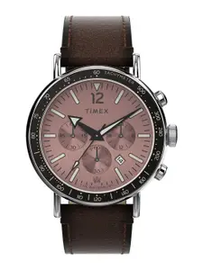 Timex Men Waterbury Brass Printed Dial Analogue Watch TW2W47300UJ