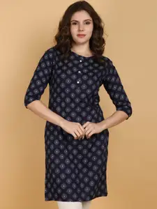 V-Mart Ethnic Motifs Printed Straight Kurta