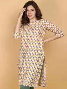 V-Mart Ethnic Motifs Printed Straight Kurta