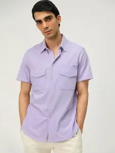 Andamen Premium Cotton Spread Collar Casual Shirt