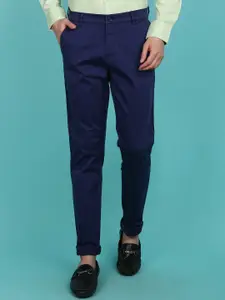 V-Mart Men Mid-Rise Slim Fit Cotton Chinos Trousers