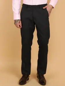 V-Mart Men Mid Rise Slim Fit Cotton Formal Trouser