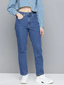 Levis Women 724 Straight Fit High-Rise Light Fade Stretchable Jeans