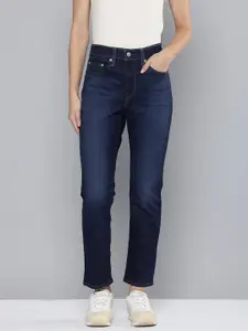 Levis Women 724 Straight Fit High-Rise Light Fade Stretchable Jeans