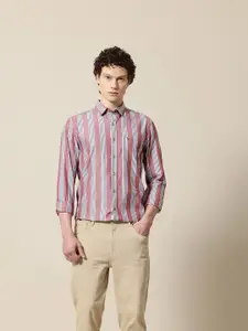 Mr Bowerbird Men Premium Striped Casual Shirt