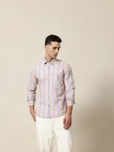 Mr Bowerbird Men Premium Striped Casual Shirt