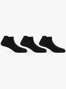 TOFFCRAFT Men Pack Of 3 Cotton Anti-Odour Ankle-Length Socks