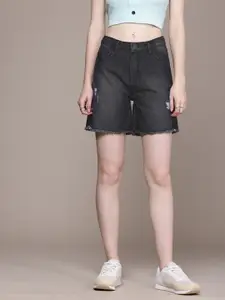 The Roadster Life Co. Women Wide Denim Shorts