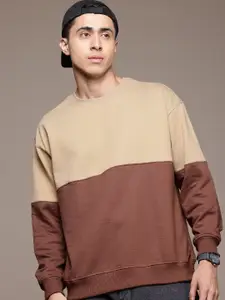 The Roadster Lifestyle Co. Colourblocked Relaxed Fit Sweatshirt