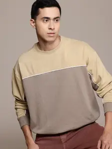 The Roadster Lifestyle Co. Oversized Fit Colourblocked Sweatshirt
