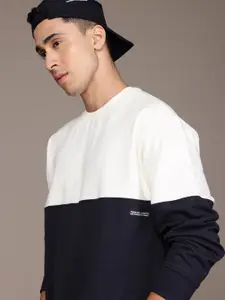 The Roadster Lifestyle Co. Men Colourblocked Relaxed Fit Sweatshirt
