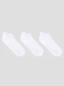 TOFFCRAFT Men Pack Of 3 Cotton Anti-Odour Ankle-Length Socks