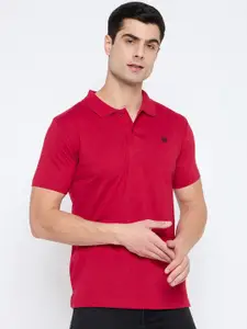 Duke Abstract Printed Polo Collar Short Sleeves Cotton Slim Fit T-shirt