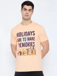 Duke Typography Printed Round Neck Slim Fit Cotton T-shirt