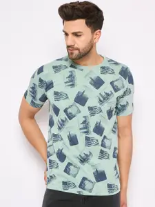 Duke Graphic Printed Round Neck Slim Fit Cotton T-shirt