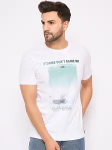 Duke Graphic Printed Round Neck Slim Fit Cotton  T-shirt