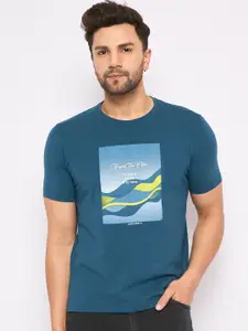 Duke Graphic Printed Round Neck Cotton Slim Fit T-shirt