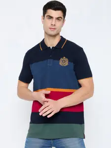 Duke Colourblocked Polo Collar Slim Fit T-shirt