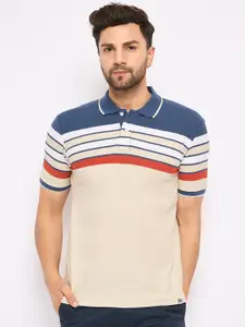 Duke Striped Polo Collar Short sleeves Cotton Slim Fit T-shirt