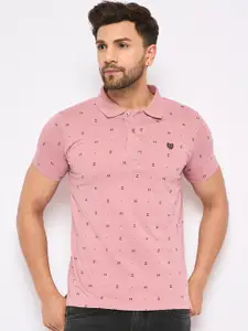 Duke Conversational Printed Polo Collar Slim Fit T-shirt