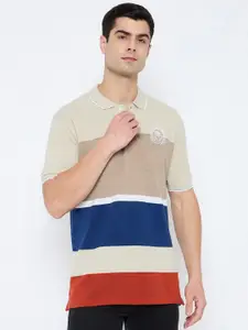 Duke Striped Polo Collar Slim Fit T-shirt