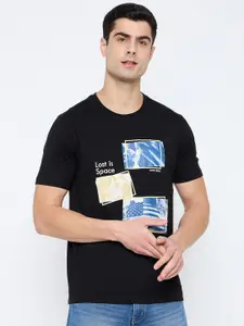 Duke Graphic Printed Cotton Slim Fit T-shirt