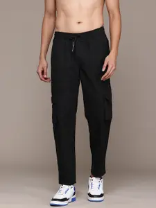 The Roadster Lifestyle Co. Men Relaxed Fit Cargos Pure Cotton Cargo-Style Trousers