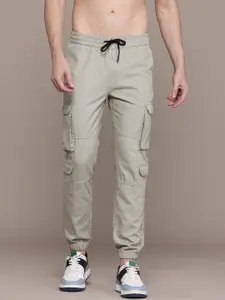 The Roadster Lifestyle Co. Men Pure Cotton Cargo Joggers