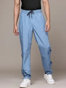 The Roadster Lifestyle Co. Men Relaxed Fit Pure Cotton Cargo Styles Trousers