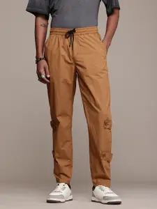 The Roadster Life Co. Men Relaxed Loose Fit Pure Cotton Trousers