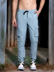 The Roadster Lifestyle Co. Men Pure Cotton Cargo Joggers