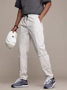 The Roadster Life Co. Men Relaxed Loose Fit Pure Cotton Trousers